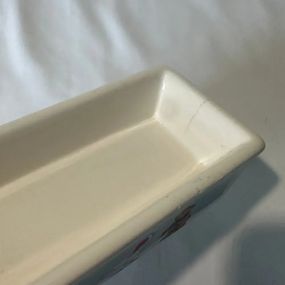 Vintage 1988 House Of Lloyd Christmas Quacker Dish Cracker Tray (NO BOX)